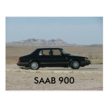 SAAB 900 CARTE POSTALE