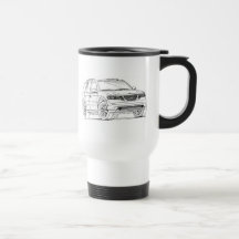 saab 9-7X 2008 aérien Tasse À Café