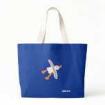 Sac à provisions d'art : Sac bleu et mouette enorm sacs