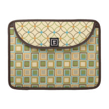 Sac abstrait d'ordinateur portable de rétros blocs poches pour macbook pro