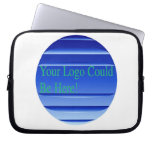 Sac bleu de l'électronique de logo d'affaires de g trousse ordinateur