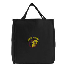 Sac brodé drôle de Chambre ouverte d'agent immobil