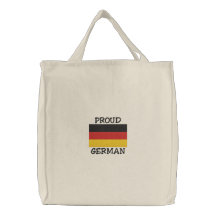 Sac brodé par Allemand fier