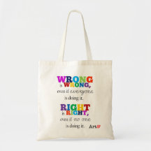 Sac « Correctement et Absent "