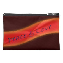 Sac d'accessoire de voyage de paix et d'amour trousses de voyage