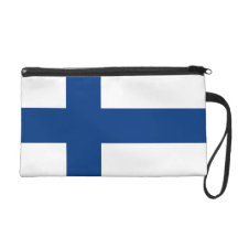 Sac de Bagettes avec le drapeau de la Finlande Sac À Main Avec Dragonne