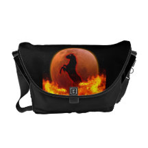 sac de cheval du feu besace