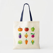 Sac d'épicerie végétarien