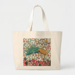 Sac floral d'or de cerfs communs et de paon de ros