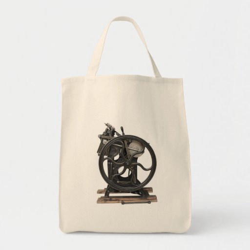 sac fourre-tout antique à épicerie d'impression ty