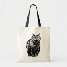 Sac fourre-tout riant à budget de chat