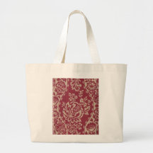 Sac fourre-tout ROUGE à toile de TOILE