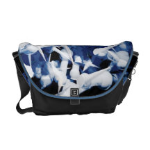 Sac graphique bleu besace