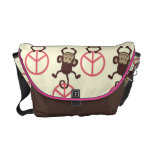 Sac messenger 2 à singe de paix besace