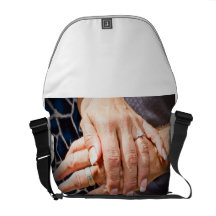 Sac messenger à réception de mariage de Lisa et de Besace