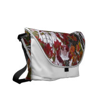 Sac messenger à Rickshaw de neige d'automne Besace