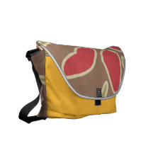 Sac messenger abstrait à fleur sacoche