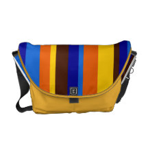 Sac messenger coloré à rayures besaces
