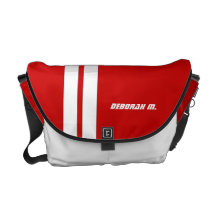 Sac messenger de emballage rouge personnalisé à ho besaces