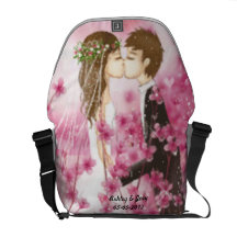 Sac messenger romantique à baiser besace
