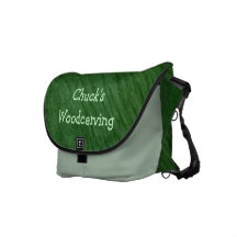 Sac messenger vert à écorce de chêne besaces