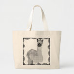 Sac noir et blanc d'art d'alpaga