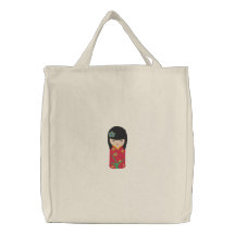 Sac rouge mignon de broderie de poupée de robe de 