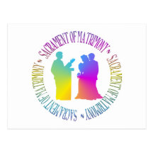 Sacrement de mariage cartes postales