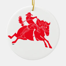 SaddlebroncRed Kerstboom Ornament