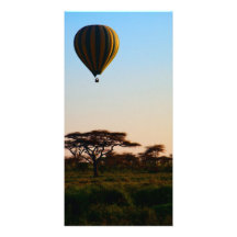 Safari chaud d'air-ballon photocartes