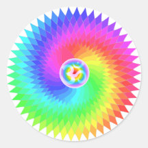 Sahasrara la couronne Chakra Adhésifs Ronds