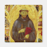 Saint Francis d'iconographie médiévale d'Assissi Magnets Pour Réfrigérateur