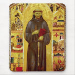 Saint Francis d'iconographie médiévale d'Assissi Tapis De Souris