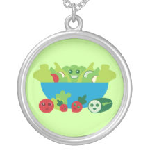 Salade de Kawaii Collier Personnalisé