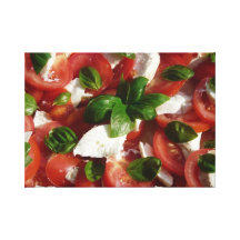 Salade de tomate et de mozzarella impression sur toile