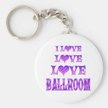 Salle de bal d'amour d'amour porte-clefs