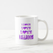 Salle de bal d'amour d'amour tasse à café