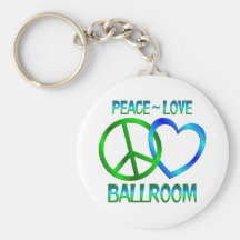 SALLE DE BAL d'amour de paix Porte-clef