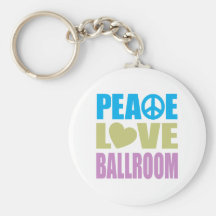 Salle de bal d'amour de paix porte-clefs