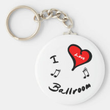 Salle de bal de coeur de Keychain- I de salle de b Porte-clefs