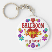 Salle de bal heureuse porte-clés