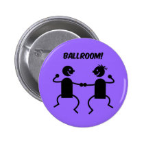 Salle de bal mignonne badges publicitaires