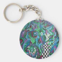 Salon bleu porte-clefs