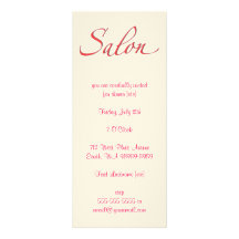 Salon Gepersonaliseerde Uitnodiging