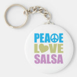 Salsa d'amour de paix porte-clef