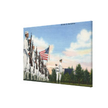 Salut à la formation de couleurs - marine des USA Toiles Tendues