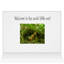 Salutation de bébé ! carte de vœux
