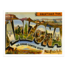 Salutations d'Arizona Cartes Postales