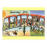 Salutations d'Arizona Cartes Postales