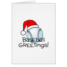 Salutations de base-ball cartes de vœux